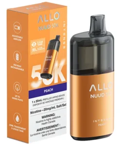 Buy Allo NUUD 50K Disposable Vape: Peach (20mL)