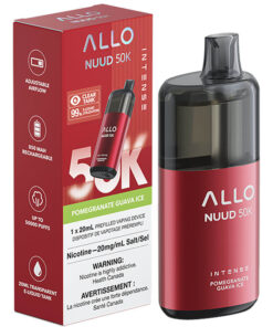 Buy Allo NUUD 50K Disposable Vape: Pomegranate Guava Ice (20mL)
