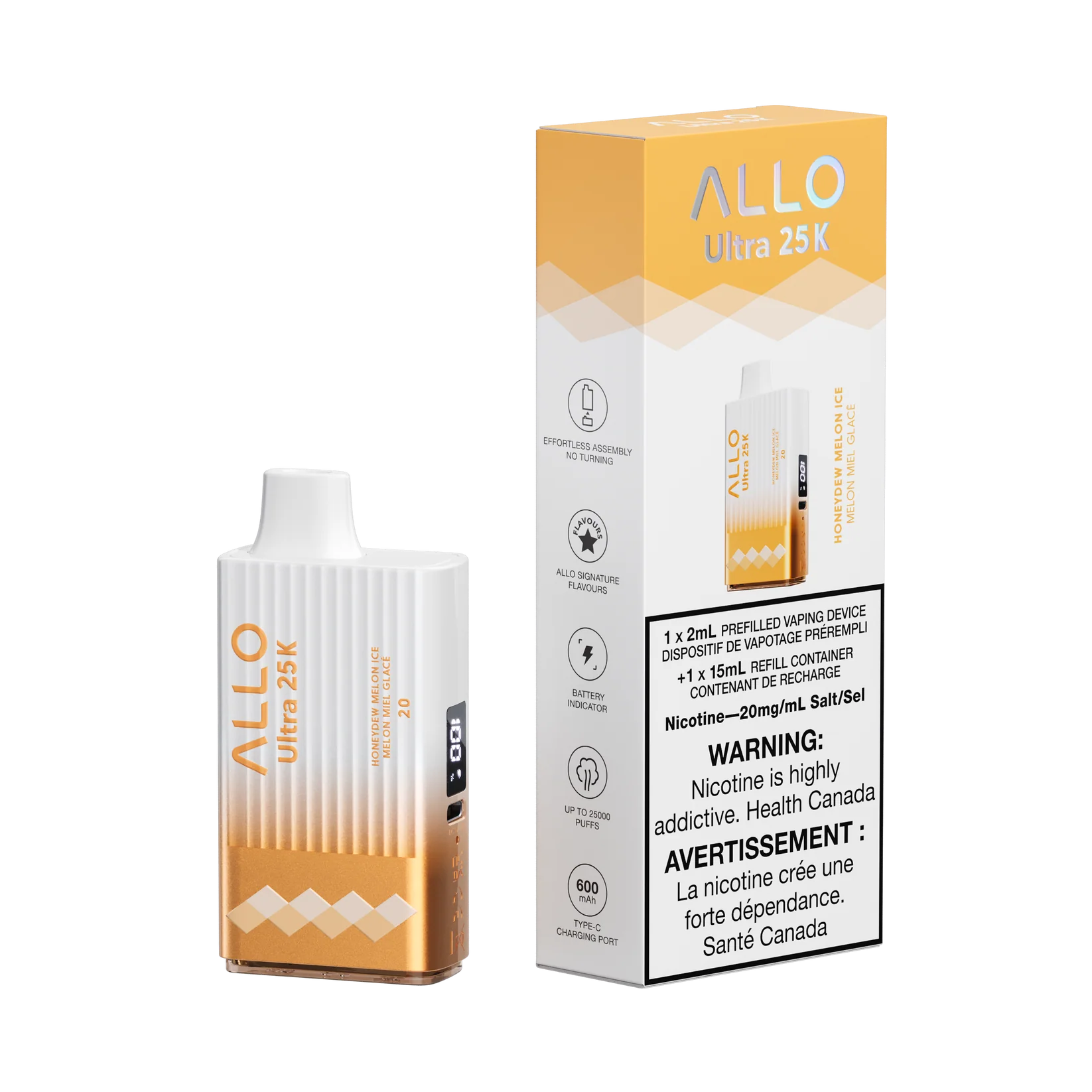 Buy Allo Ultra 25K – HONEYDEW MELON ICE